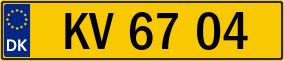 Trailer License Plate